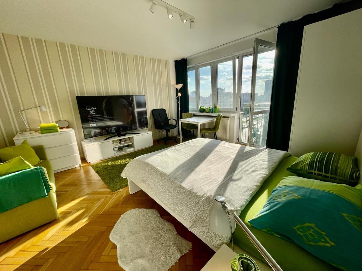 Super Apartament Green Rondo Onz Metro Nowe Wifi 300 Mb/S Aircondition Netflix Spotify Varsóvia Exterior foto